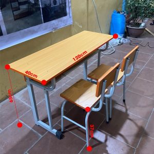 Bộ bàn ghế trường học - Bộ bàn và ghế đơn giản dành cho học sinh 2