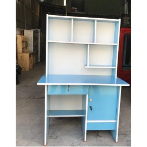 Bàn học có giá sách xanh dương Bàn học có giá sách xanh dương