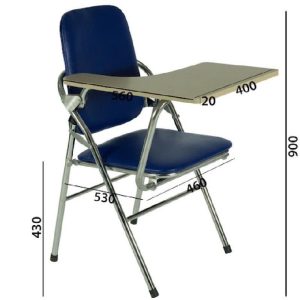 Kích thước ghế xếp gọn gắn bàn học cho hội trường