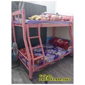Giường tầng sắt cho bé gái - Giường ngủ 2 tầng cho bé giá rẻ tại quận Bình Thạnh, Hồ Chí Minh 9