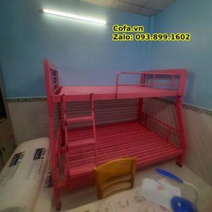Giường tầng sắt cho bé gái - Giường ngủ 2 tầng cho bé giá rẻ tại quận Bình Thạnh, Hồ Chí Minh 7