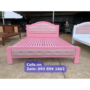 Giường sắt màu hồng - Giường ngủ màu hồng cho bé gái, nữ tính 8