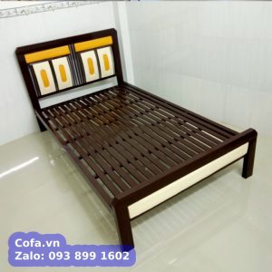 Giường ngủ bằng sắt sắt hộp 5x10 Màu đen