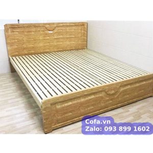 Giường sắt hộp giả gỗ cao cấp - Giường ngủ  bằng sắt  loại dày, siêu bền 4