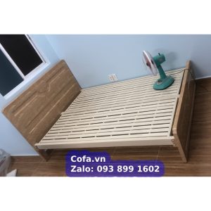 Giường sắt hộp giả gỗ cao cấp - Giường ngủ  bằng sắt  loại dày, siêu bền 3