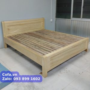 giường gỗ sồi cho gia đình