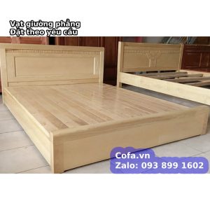 Giường bệt giá rẻ - Giường gỗ sồi bệt kiểu Nhật bệt 10